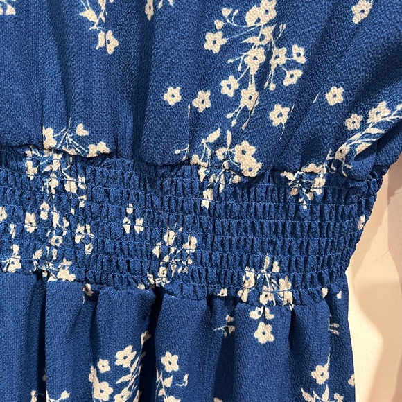 Katella women’s Chic Blue Floral  3/4 Sleeve Dress size xl # 222 - Picture 6 of 8